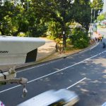 Kamera pengawas atau Closed Circuit Television (CCTV) terpasang di kawasan Jalan Medan Merdeka Barat, Jakarta, Senin (1/7/2019).