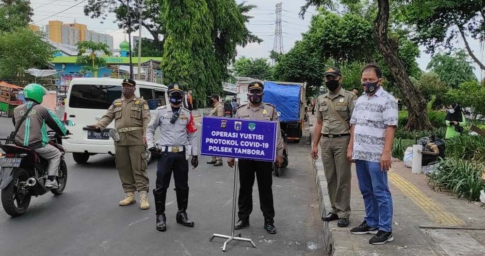 33 Pelanggar Prokes Terjaring Operasi Yustisi Tambora Jakarta Barat