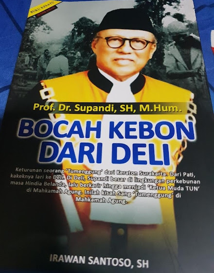 Buku karya Prof Supandi berjudul "Bocah Kebon Dari Deli" (ist)