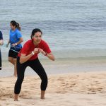 latihan di pantai