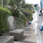 PMI DKI Jakarta Semprotkan Disinfektan