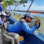 Mural di Tanggul Pulau Tidung