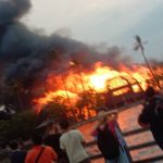 Putri Duyung Cottace terbakar