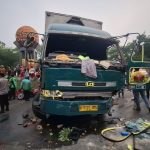 truk kontainer tabrak lari di Tangerang